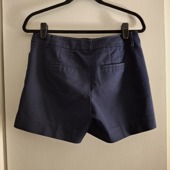 The 5" Short Women's Navy Blue Dress Bermuda Shorts Cotton Blend - Picture 2 of 9